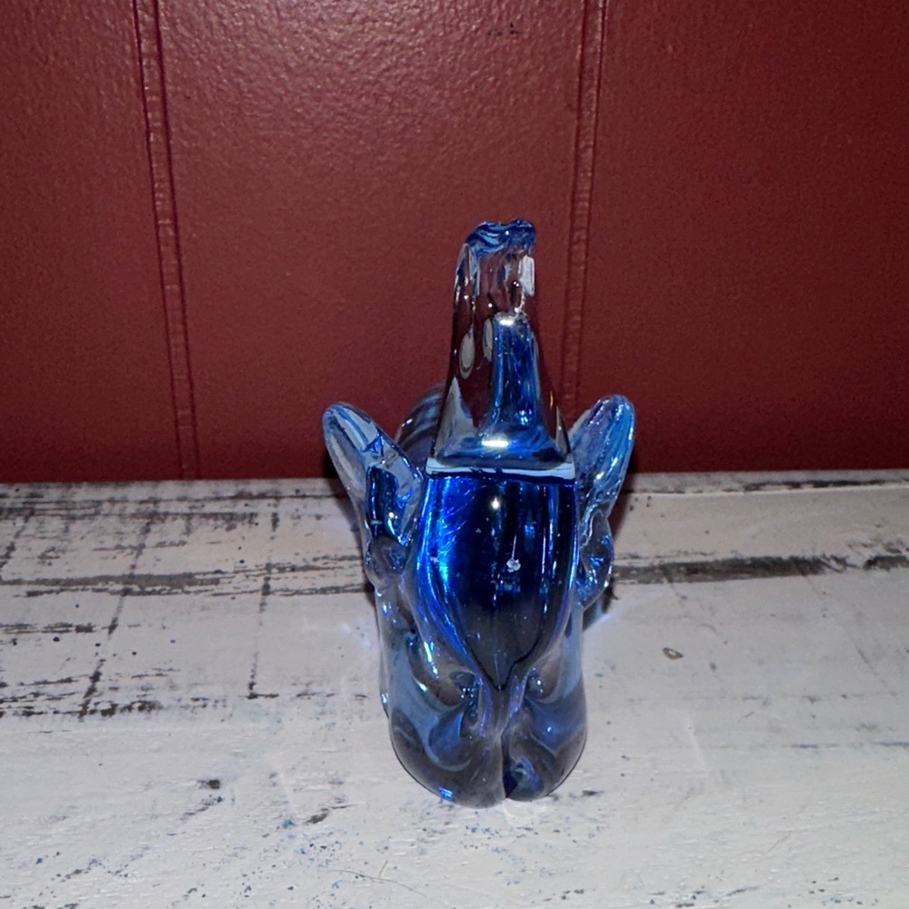 Handblown Elephant Paperweight